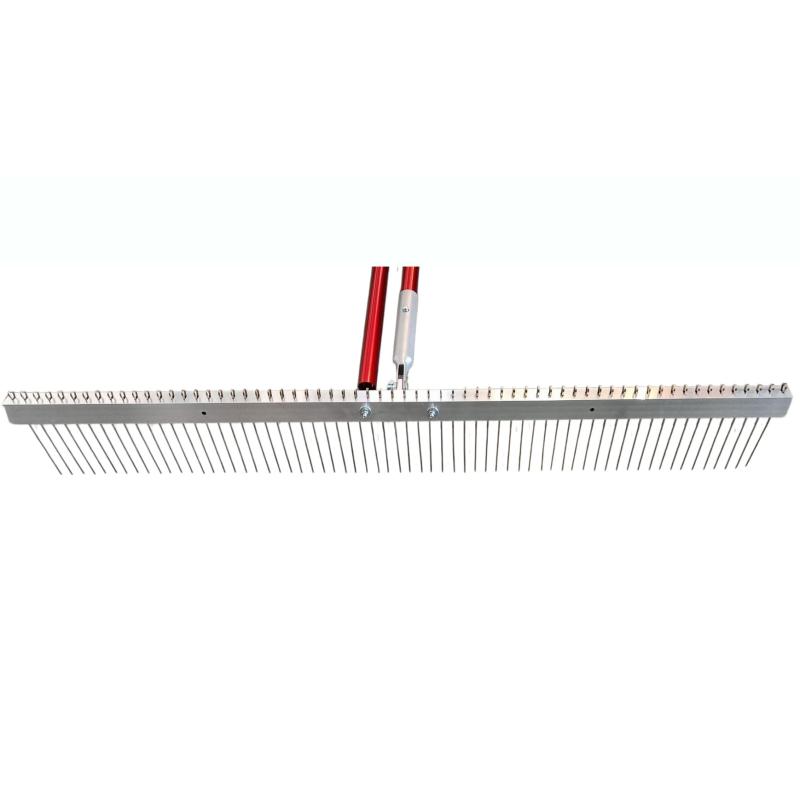 110cm Szczotka druciana do betonu z 2 drążkami
