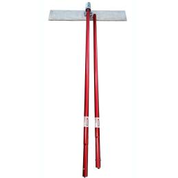 110cm Listwa ręczna do rowkowania betonu aluminiowa z 2 drążkami