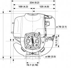 Honda GX35 silnik spalinowy czterosuwowy do listew wibracyjnych