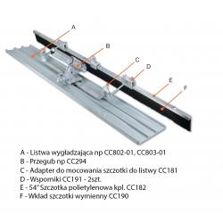 54" CC182 Miękka szczotka polietylenowa do betonu KRAFT TOOL